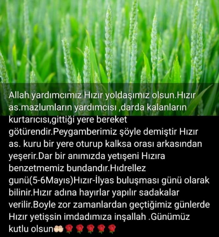 5 -6 mayıs HIZIR ile İLYAS  aleyhisselam  ın buluşması